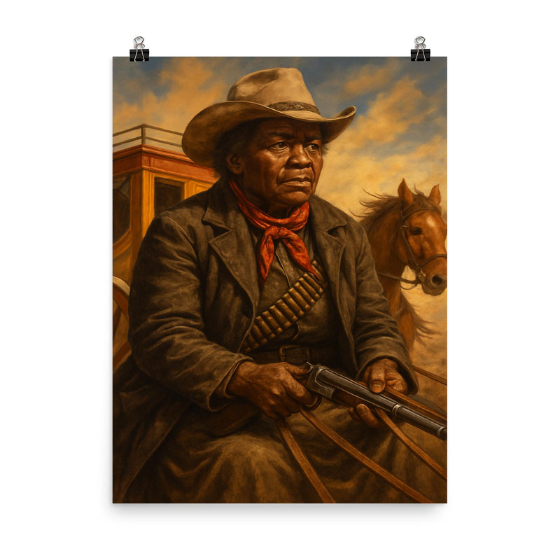 Stagecoach Mary Fields poster on a plain backdrop in size 8