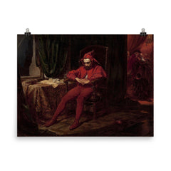 Stanczyk by Jan Matejko poster on a plain backdrop in size 8"x10".