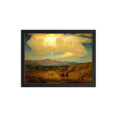 Star of Bethlehem by Elihu Vedder, 1879 framed print on a plain backdrop in size 12"x16".