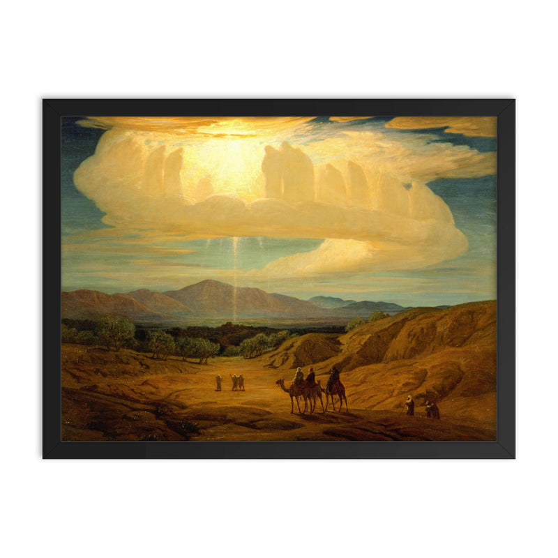 Star of Bethlehem by Elihu Vedder, 1879 framed print on a plain backdrop in size 18