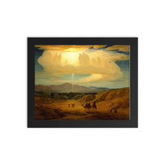 Star of Bethlehem by Elihu Vedder, 1879 framed print on a plain backdrop in size 8"x10".