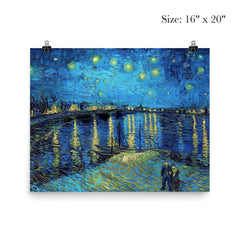 Starry Night Over the Rhone by Vincent van Gogh poster 2