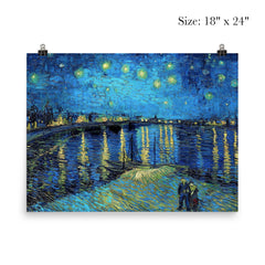 Starry Night Over the Rhone by Vincent van Gogh poster 5