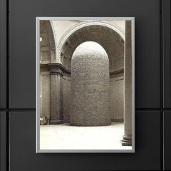 Statue of David by Michelangelo Encased in Bricks During World War II poster 5