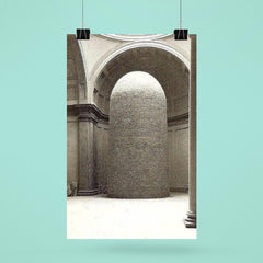 Statue of David by Michelangelo Encased in Bricks During World War II poster 6