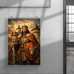 Stefan cel Mare at monastery walls poster 4