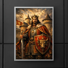 Stefan cel Mare at monastery walls poster 5