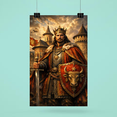 Stefan cel Mare at monastery walls poster 6
