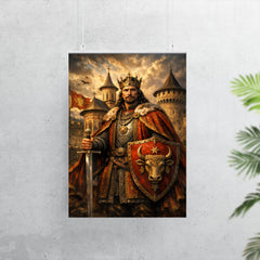 Stefan cel Mare at monastery walls poster 7