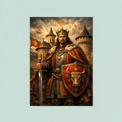 Stefan cel Mare at monastery walls poster 8