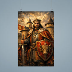 Stefan cel Mare at monastery walls poster 9