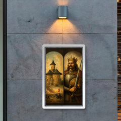 Stefan Cel Mare monastery and battlefield diptych poster 2