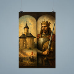 Stefan Cel Mare monastery and battlefield diptych poster 9