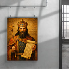Stefan Dušan imperial law code portrait poster 4