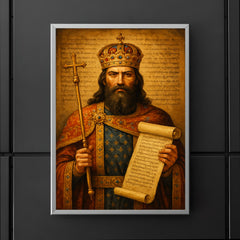 Stefan Dušan imperial law code portrait poster 5