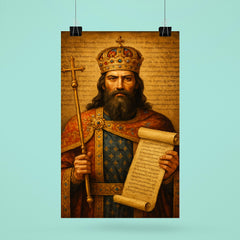 Stefan Dušan imperial law code portrait poster 6