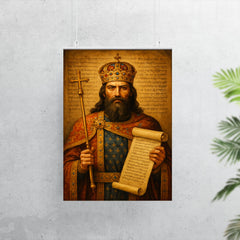 Stefan Dušan imperial law code portrait poster 7