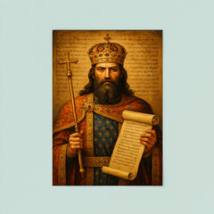 Stefan Dušan imperial law code portrait poster 8