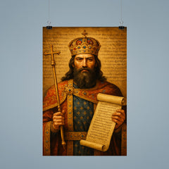 Stefan Dušan imperial law code portrait poster 9