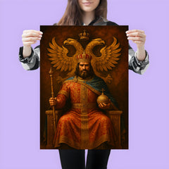 Stefan Dusan enthroned under double headed eagle poster 3