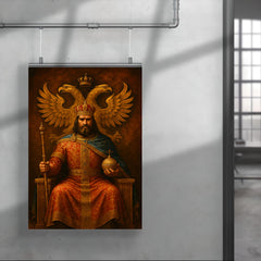 Stefan Dusan enthroned under double headed eagle poster 4