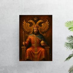 Stefan Dusan enthroned under double headed eagle poster 7