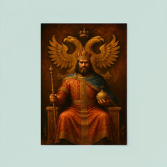 Stefan Dusan enthroned under double headed eagle poster 8