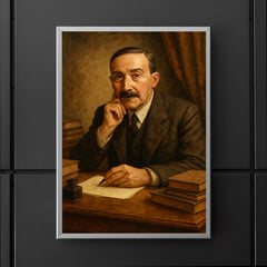 Stefan Zweig exile desk portrait poster 5