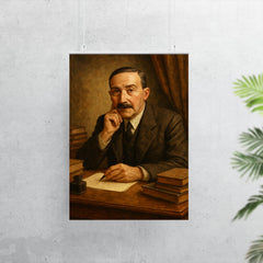 Stefan Zweig exile desk portrait poster 7