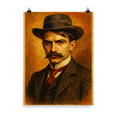 Stephen Crane poster on a plain backdrop in size 8"x10".
