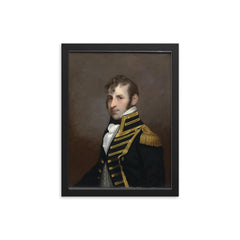 Stephen Decatur framed print on a plain backdrop in size 12"x16".