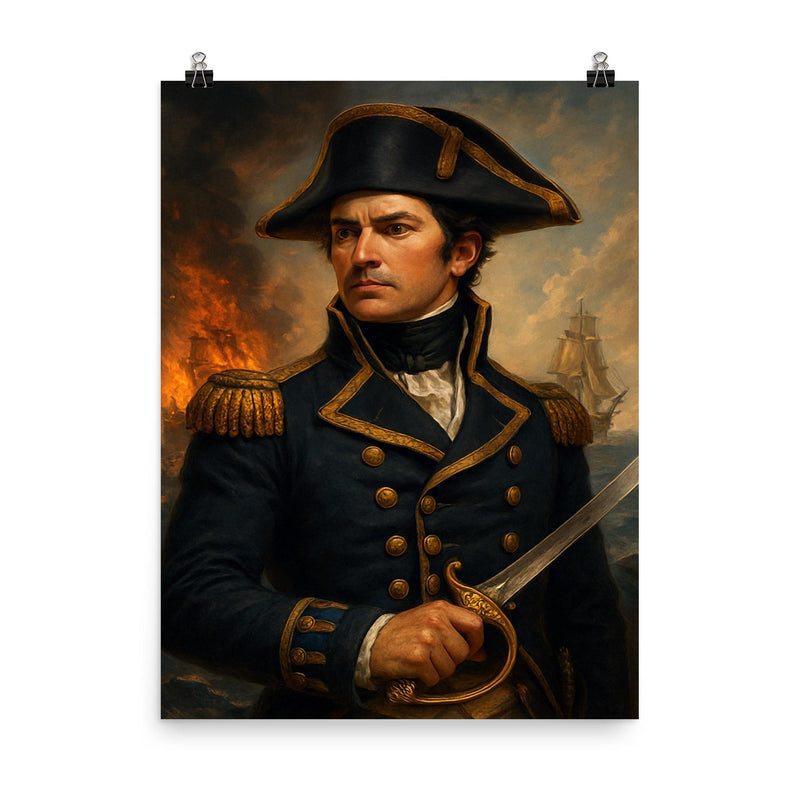 Stephen Decatur poster on a plain backdrop in size 8