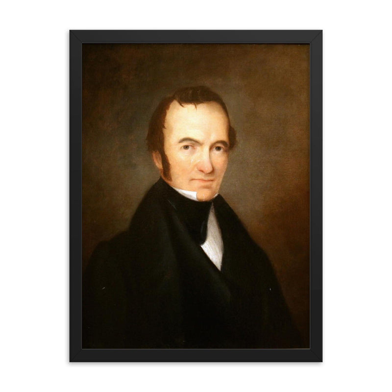 Stephen F Austin framed print on a plain backdrop in size 18