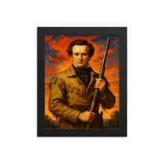 Stephen F Austin framed print on a plain backdrop in size 8"x10".