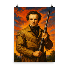 Stephen F Austin poster on a plain backdrop in size 8"x10".