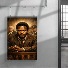 Steve Biko defiant courtroom gaze poster 4