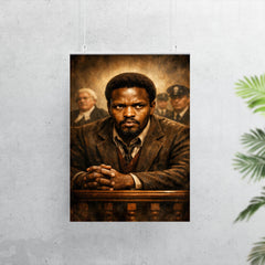 Steve Biko defiant courtroom gaze poster 7