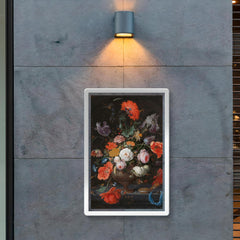 Still Life with Flowers and a Watch by Abraham Mignon poster 2