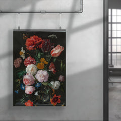 Still Life with Flowers in a Glass Vase by Jan Davidsz de Heem poster 4