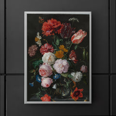 Still Life with Flowers in a Glass Vase by Jan Davidsz de Heem poster 5