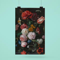 Still Life with Flowers in a Glass Vase by Jan Davidsz de Heem poster 6