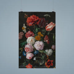 Still Life with Flowers in a Glass Vase by Jan Davidsz de Heem poster 9