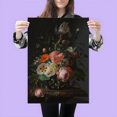 Still Life with Flowers on a Marble Tabletop by Rachel Ruysch, 1716 poster 3