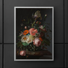 Still Life with Flowers on a Marble Tabletop by Rachel Ruysch, 1716 poster 5