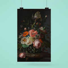 Still Life with Flowers on a Marble Tabletop by Rachel Ruysch, 1716 poster 6