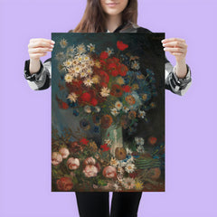 Still Life with Meadow Flowers and Roses by Vincent van Gogh, 1886-1887 poster 3