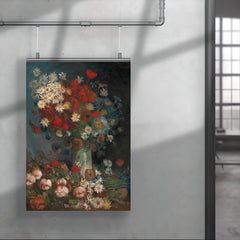 Still Life with Meadow Flowers and Roses by Vincent van Gogh, 1886-1887 poster 4