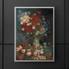 Still Life with Meadow Flowers and Roses by Vincent van Gogh, 1886-1887 poster 5
