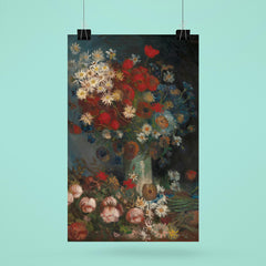Still Life with Meadow Flowers and Roses by Vincent van Gogh, 1886-1887 poster 6