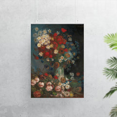 Still Life with Meadow Flowers and Roses by Vincent van Gogh, 1886-1887 poster 7
